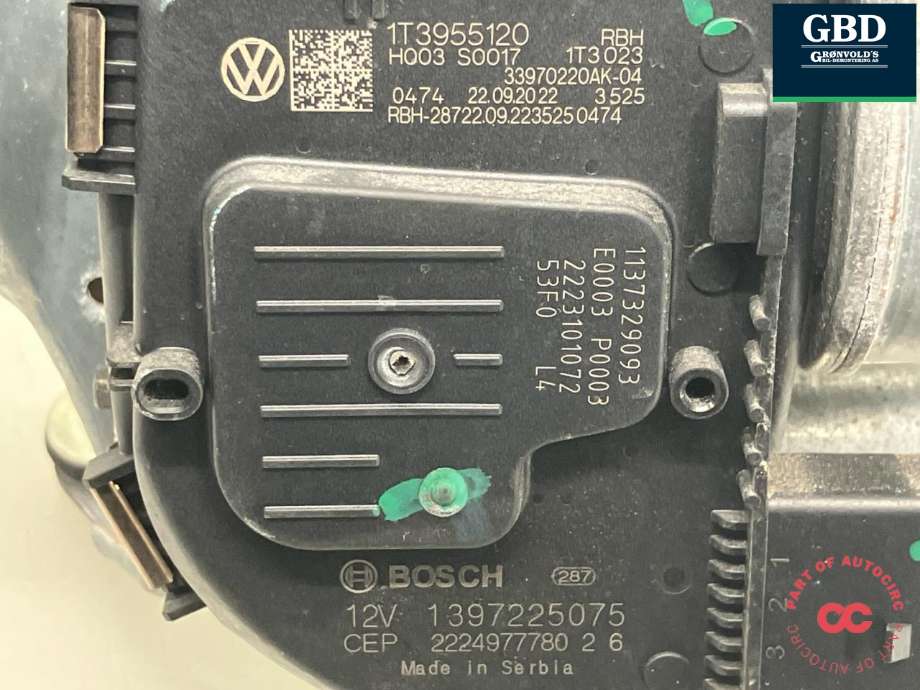 Viskermotor foran høyre til VW ID.BUZZ 2022-->>  (1T3 955 024 A|)