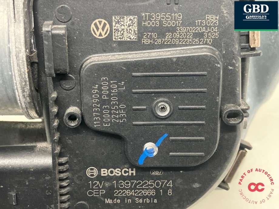 Viskermotor foran venstre til VW ID.BUZZ 2022-->>  (1T3 955 023 A|)
