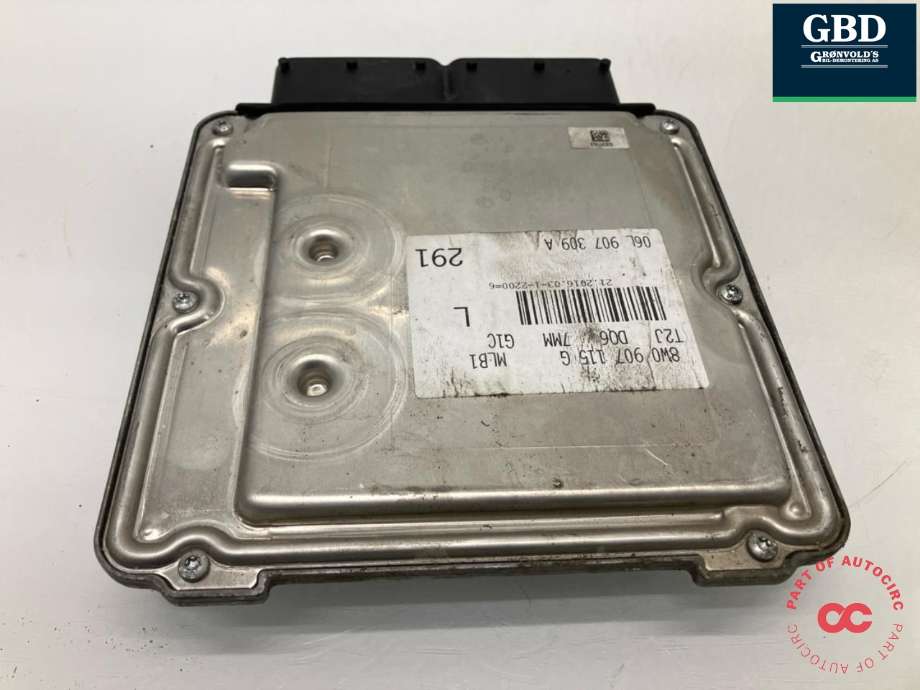 Styreenhet motor til Audi A4 2015-2019 (Type V, Fase 1) (B9) (B9) (8W0 907 115 K|8W0 907 115 K 8WA|8W0 907 115 G | 06L 907 309 A)
