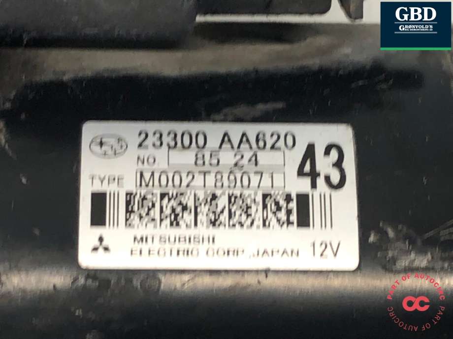 Starter diesel til Subaru Legacy 2009-2015 (23300AA620|)