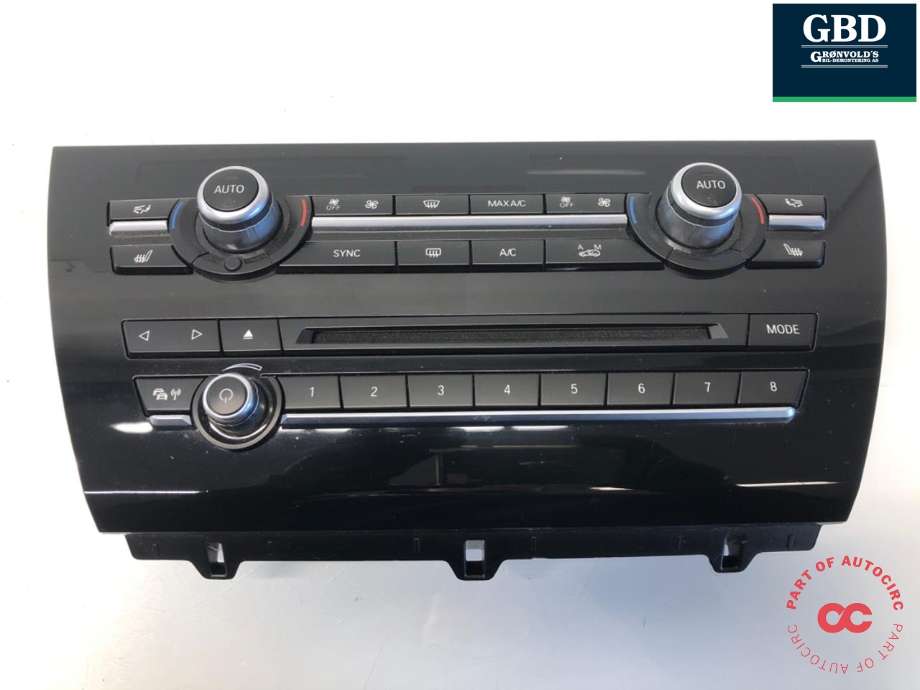 Varmeapparat betjening til BMW X5, 2013-2018 (F15) (F15) (64 11 9 388 808)