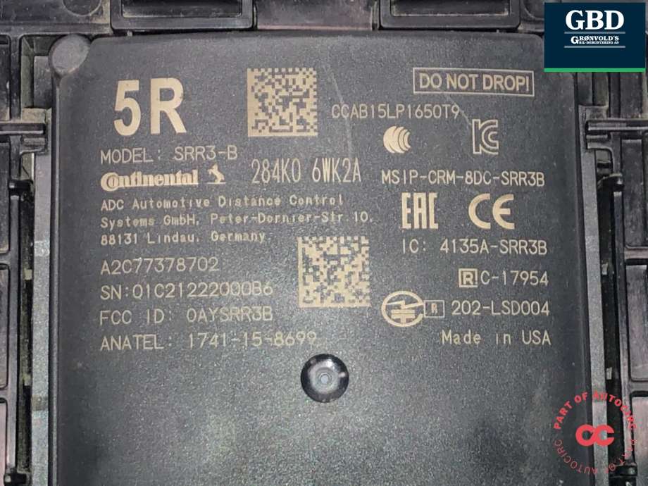 Sensor blindsone til Nissan Leaf 2018-->> (Type II) (284K06WK2A|A2C77378702|)