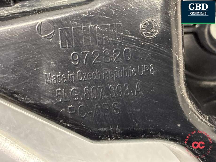 Støtfanger bak feste til Škoda Enyaq 2021-->>  (5LG 807 393 B|5LG 807 393|5LG807393A)