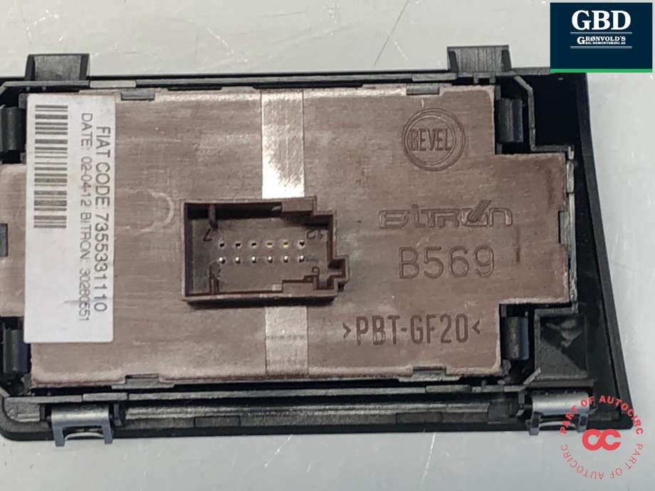 Bryter lys til Fiat Ducato 2007-2013  (735533111|7355331110|)