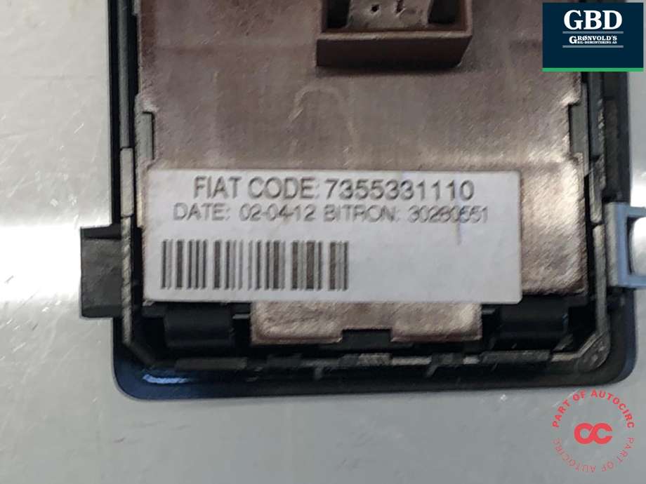 Bryter lys til Fiat Ducato 2007-2013  (735533111|7355331110|)