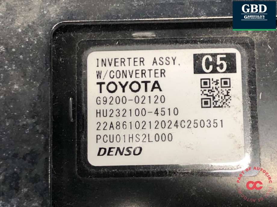 Inverter hybrid til Toyota Corolla 2019-->> (G92A047220|G9200-02120|HU232100-4510)