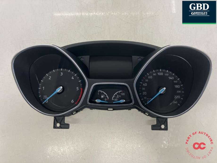 Instrumentpanel til Ford Focus 2014-2018 (Type III, Fase 2) (2303630|F1ET-10849-BLX|F1ET-10849-BLH| 2640259)