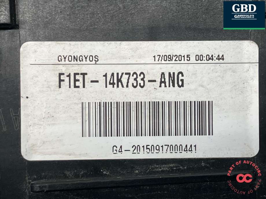 Sikringsboks motorrom til Ford Focus 2014-2018 (Type III, Fase 2) (1842390|AV6T-14A067-AD|F1ET-14K733-ANG| AV6T-14A067-BC)