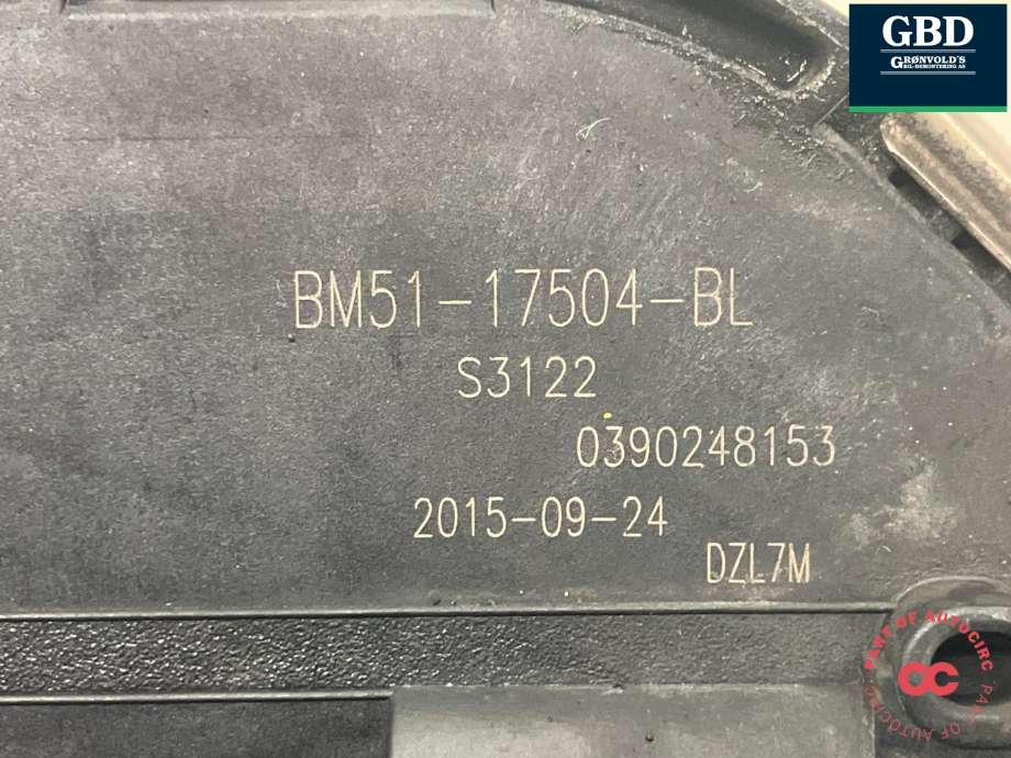 Viskermotor foran høyre til Ford Focus 2014-2018 (Type III, Fase 2)  (2135685|BM51-17508-BM|BM51-17504-BL| 0 390 248 153)