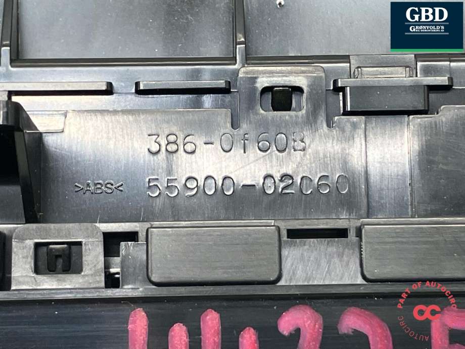 Varmeapparat betjening til Toyota Auris 2015-2019 (Type II, Fase 2) (5590002C60|55900-02C60|)
