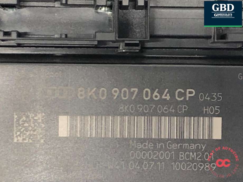 Styreenhet comfort (BCM) til Audi Q5 2008-2012 (Type I, Fase 1) (8K0 907 064 CQ|8K0 907 064 CP|)