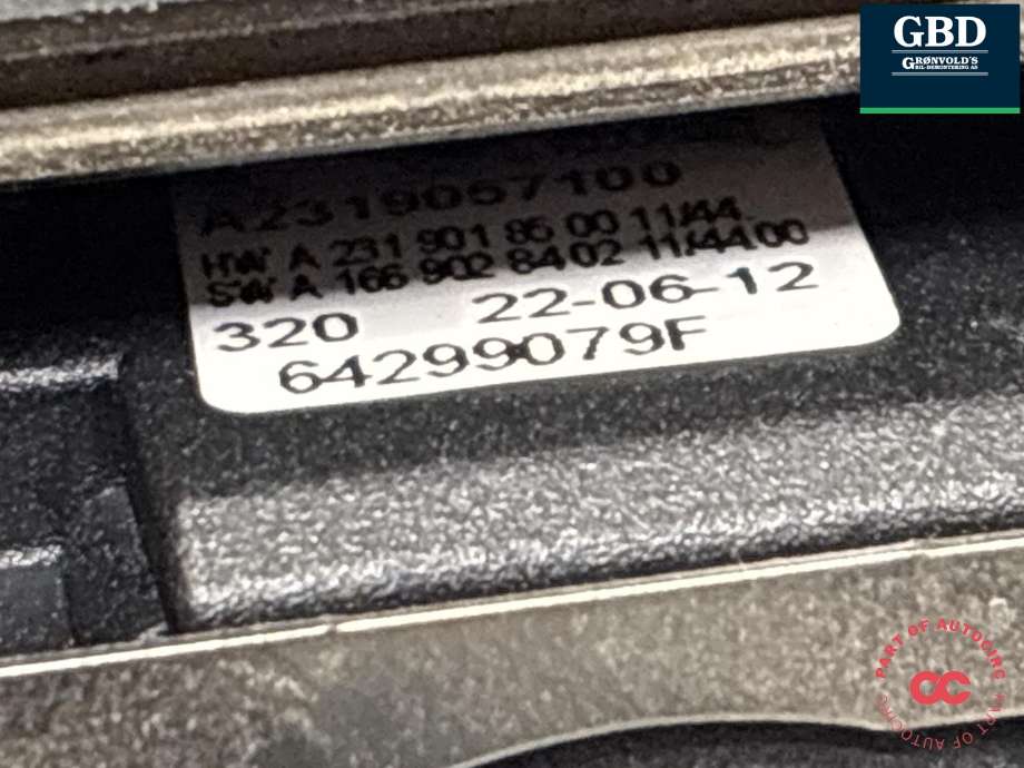 Kamera til Mercedes ML 2011-2015 (Fase 1) (W166) (W166) (A 166 905 25 01|)