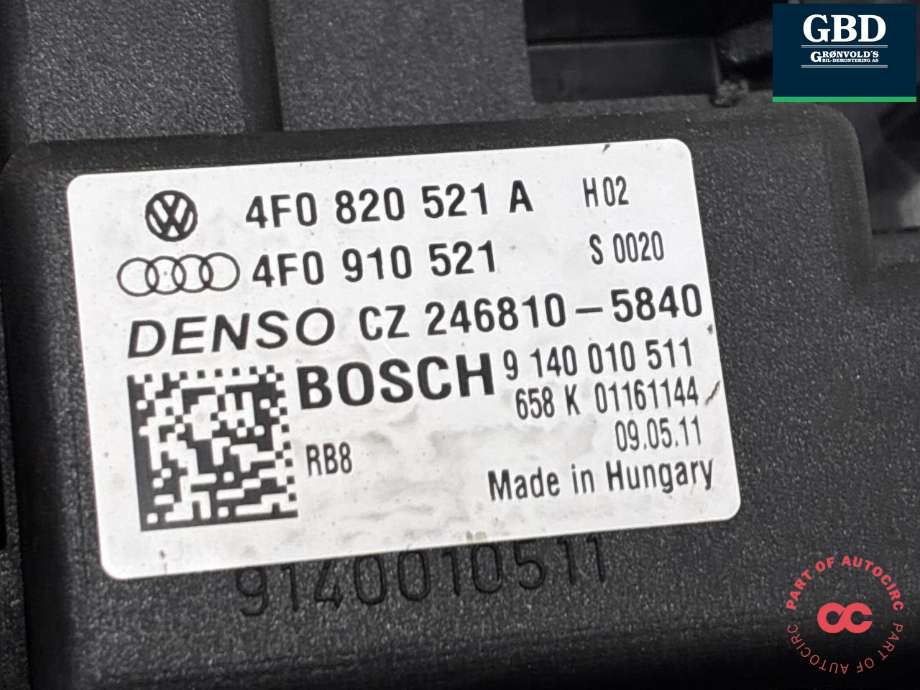 Varmeapparat motor til Audi A6 2008-2011 (Type III, Fase 2) (C6) (C6) (4F0 820 020 A|)