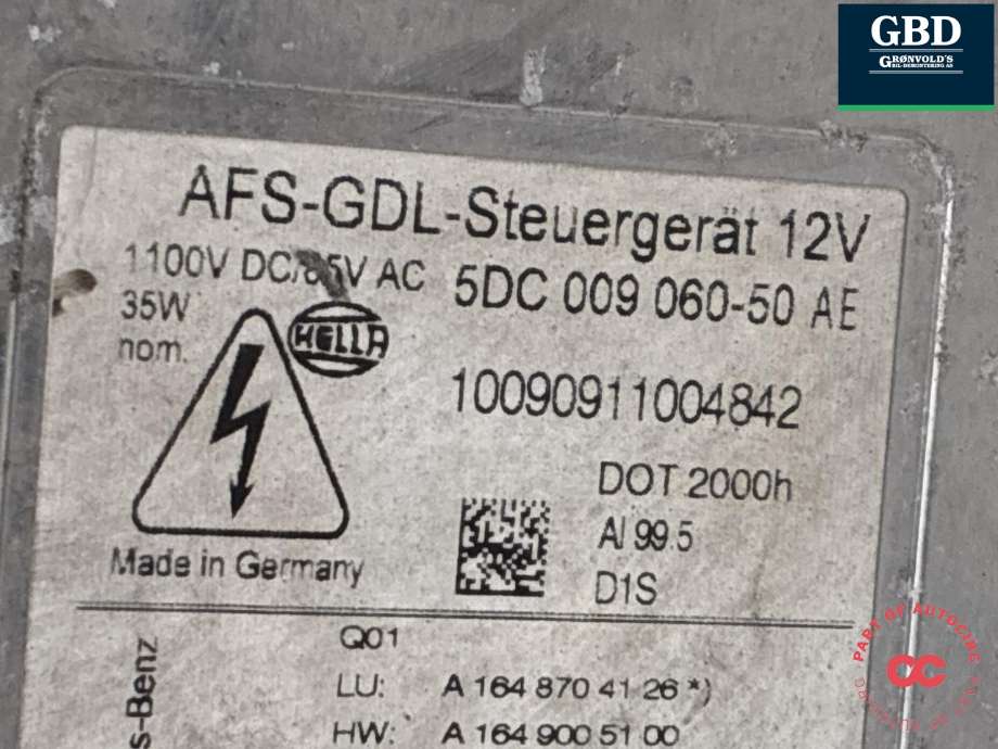 Frontlykt venstre xenon til Mercedes GL 2006-2012 (X164) (X164) (A 164 820 51 59|)