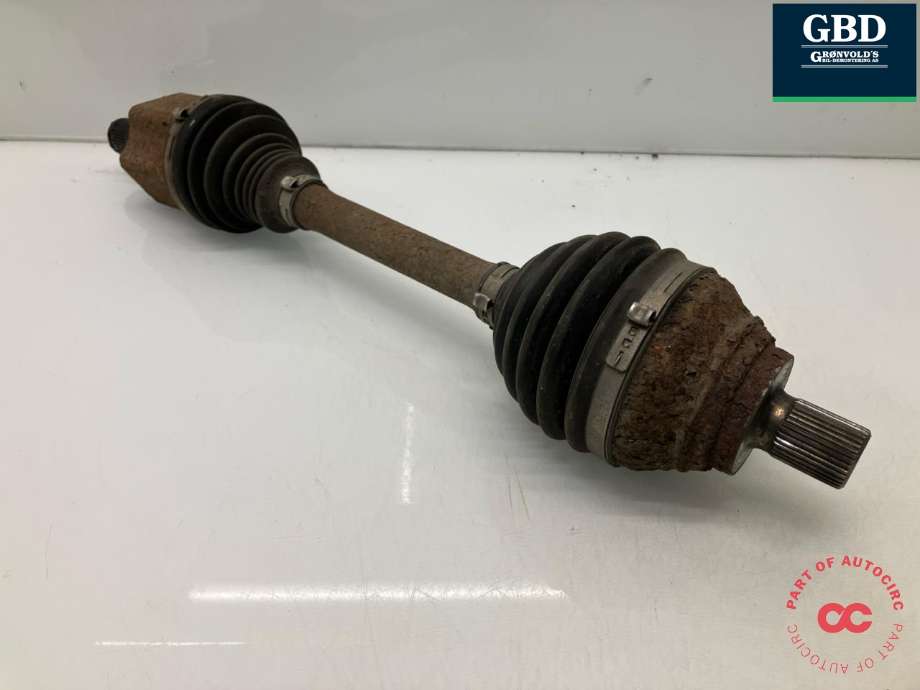 Drivaksel venstre foran, bensin/automat til VW Golf VII 2012-2017 (Fase 1) (5Q0 407 271 CM|5Q0 407 761 TX|)