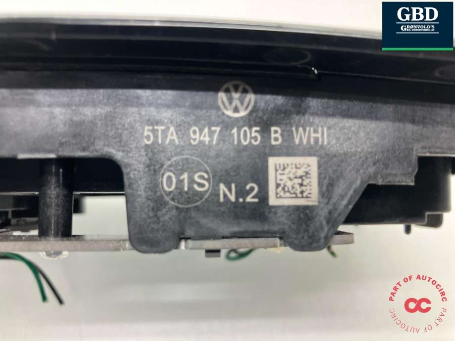 Taklyspanel til VW Golf VII 2012-2017 (Fase 1)  (5TA 947 105 A  WHI|5TA 947 105 B WHI|)