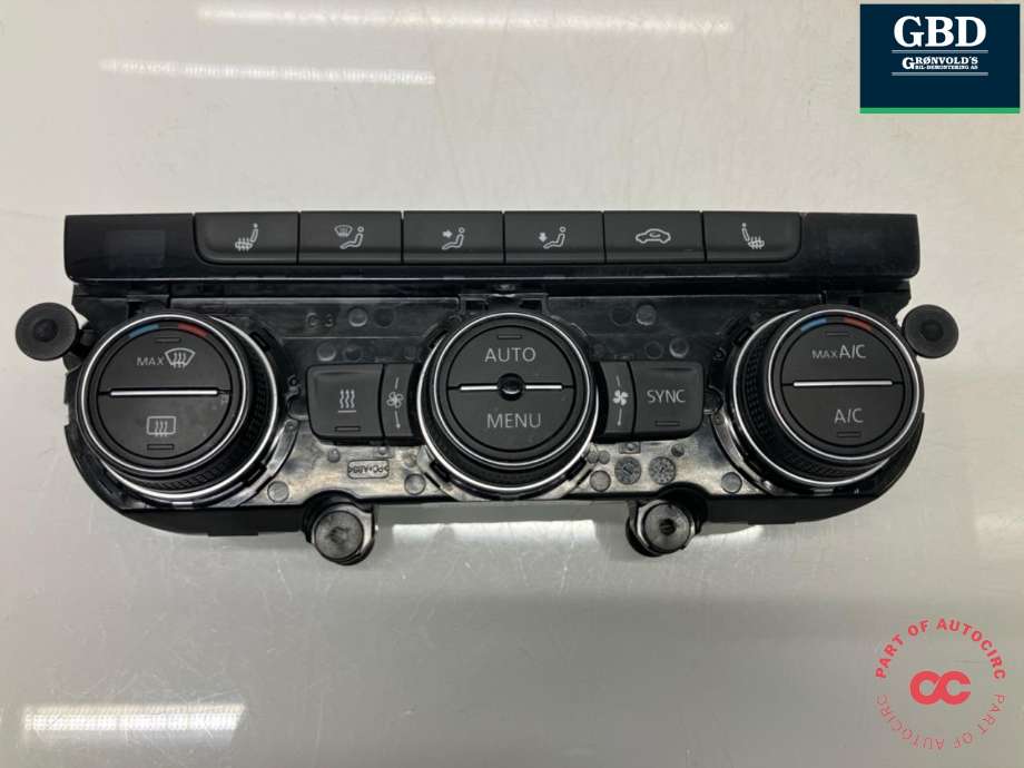 Varmeapparat betjening til VW Golf VII, 2012-2017 (Fase 1)  (5GE 907 044 AE WZU)