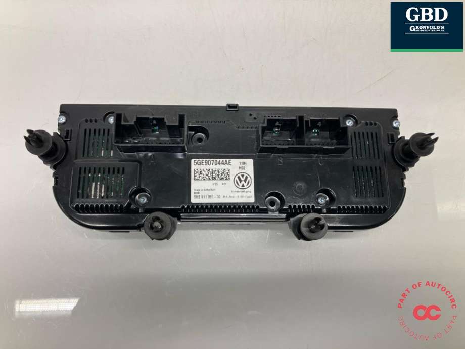 Varmeapparat betjening til VW Golf VII 2012-2017 (Fase 1)  (5GE 907 044 AE WZU|)