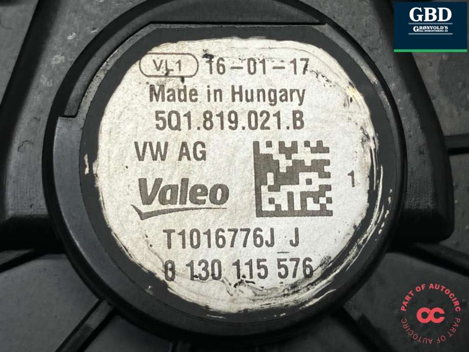 Varmeapparat motor til VW Golf VII 2012-2017 (Fase 1) (5Q1 819 021 H|5Q1 819 021 B|)
