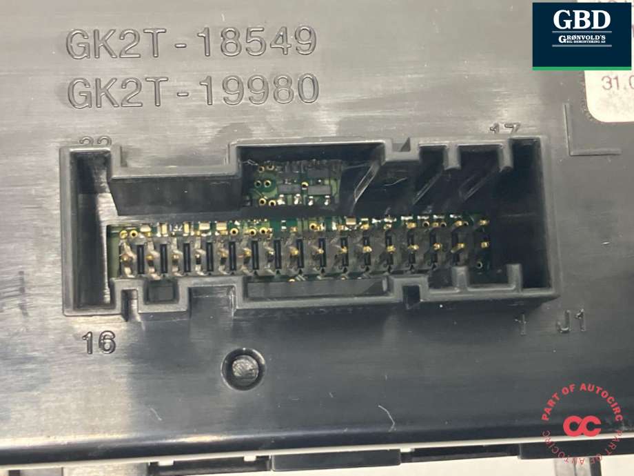 Varmeapparat betjening til Ford Transit Custom 2013-2023 (Type I)  (2029658|GK2T-19980-FE|GK2T-19980-FG)