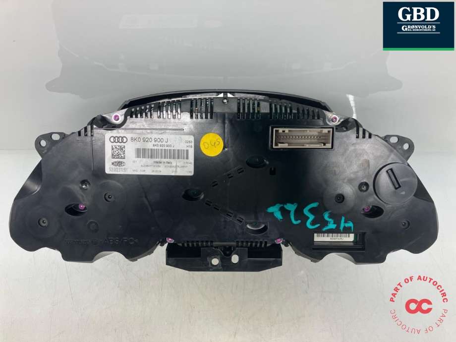 Instrumentpanel til Audi A4 2007-2014 (Type IV) (B8) (B8) (MAGNETI MARELLI|8K0 920 900 K|8K0 920 900 J|503.002.370.501)