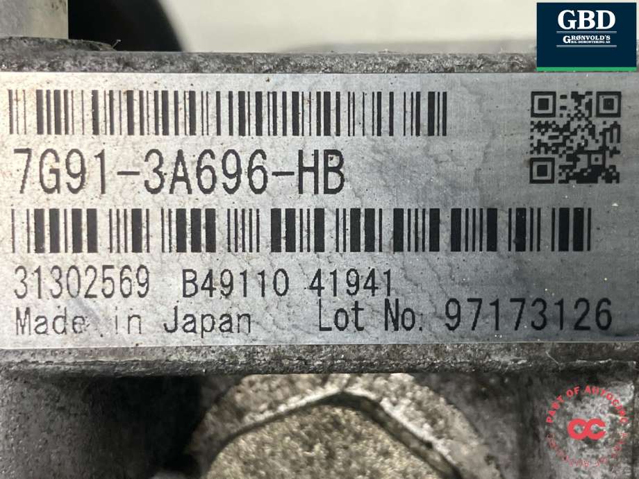 Servo pumpe mekanisk til Volvo V70 2007-2013 (Type III, Fase 1)  (36001213|31302569|7G91-3A696-HB)