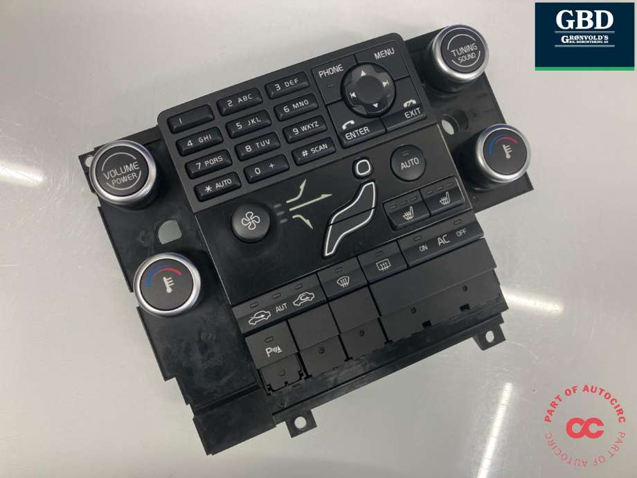 Varmeapparat betjening til Volvo V70 2007-2013 (Type III, Fase 1)  (30782903|M342210-0038|)