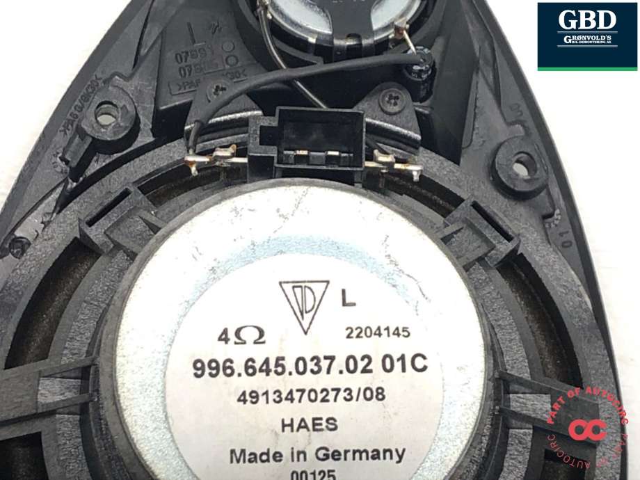 Bilstereo høyttaler til Porsche 911 1998-2005 (996) (996) (996 645 037 02 01C|)