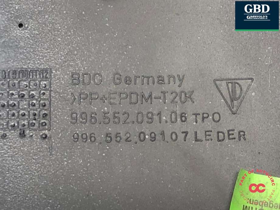 Deksel til Porsche 911 1998-2005 (996) (996) (996 552 091 06 A12|996 552 091 06|)