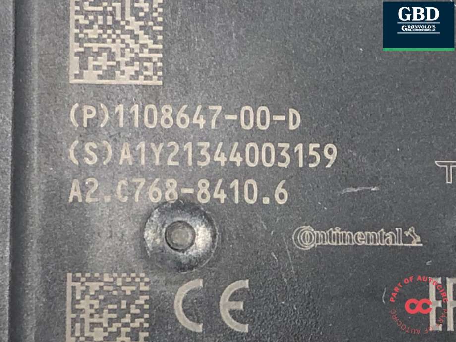 Sensor radar til Tesla Model Y 2021-2024 (Type I)  (1108647-00-D|1108647-00-H|)