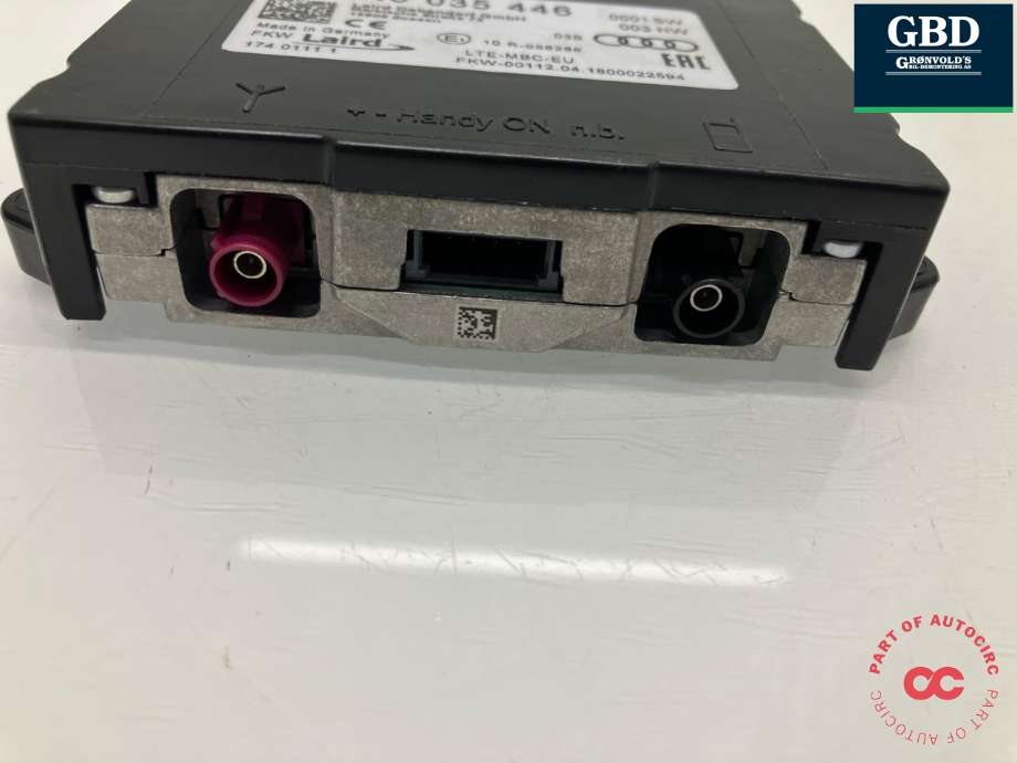 Antenne forsterker til Audi A3 2016-2020 (Type III, Fase 2)  (4M0 035 504|4N0 035 446|)
