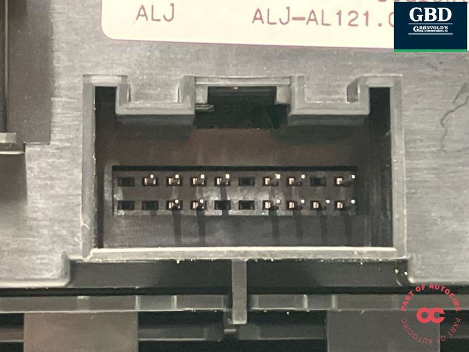 Bilstereo navigasjon betjeningspanel til Audi A3 2016-2020 (Type III, Fase 2)  (8V0 919 614 BK|)