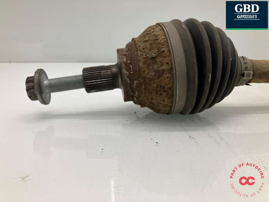 Drivaksel venstre foran, bensin/automat til Audi A3 2016-2020 (Type III, Fase 2)  (5Q0 407 271 CM|5Q0 407 761 TX|)