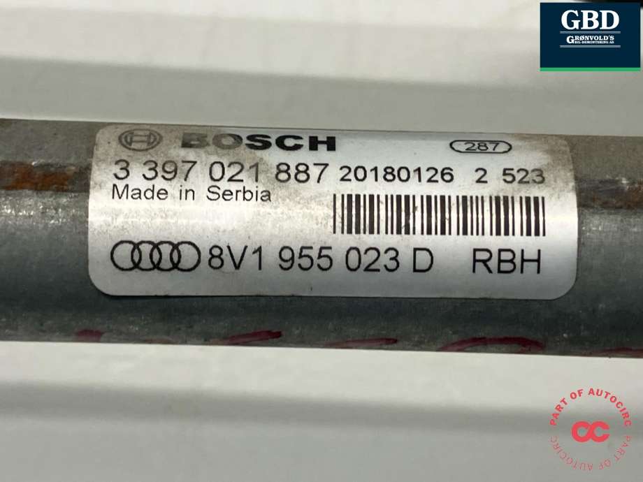 Viskeroverføring til Audi A3 2016-2020 (Type III, Fase 2)  (8V1 955 023 D|3 397 021 887|)