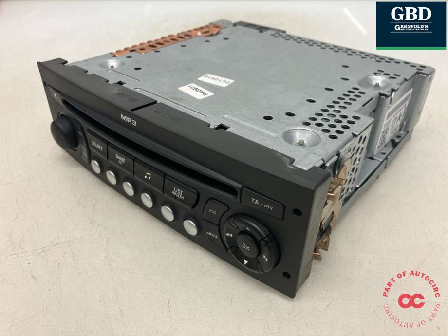 Bilstereo til Peugeot 207, 2006-2012 (16 077 506 XT)