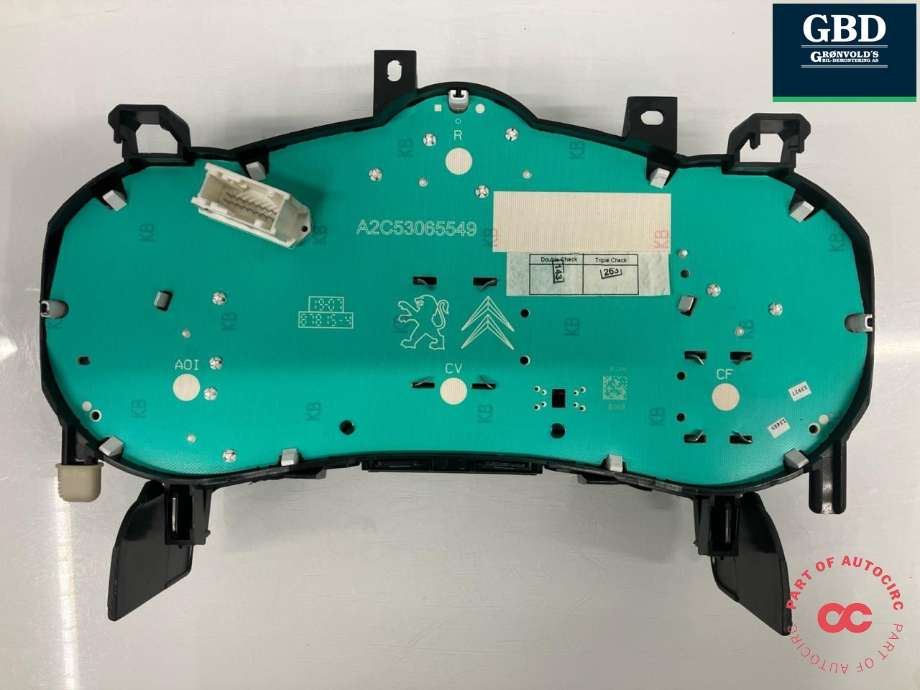 Instrumentpanel til Peugeot 207 2006-2012 (SIEMENS VDO|6103 CZ|96 29 044 80|A2C53190337)