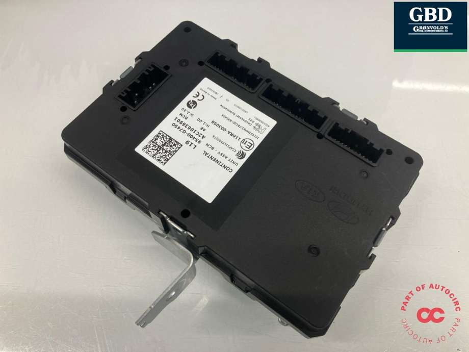 Styreenhet comfort (BCM) til Hyundai Ioniq Electric 2016-2019 (Fase 1) (95400G 7450|95400-G7450|A2C10636901)