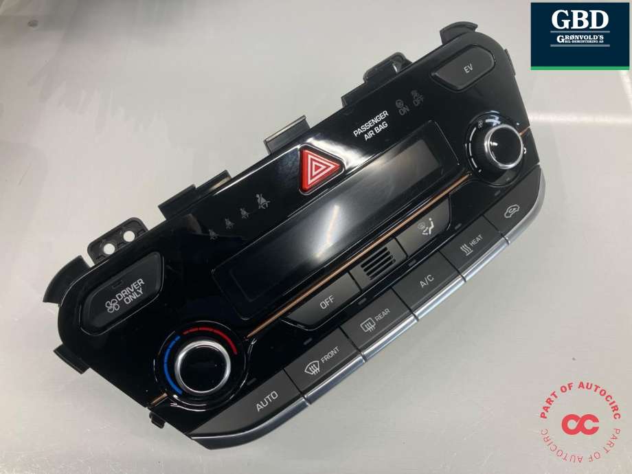 Varmeapparat betjening til Hyundai Ioniq Electric 2016-2019 (Fase 1) (97250G7060TKB|97250-G7060TKB|)