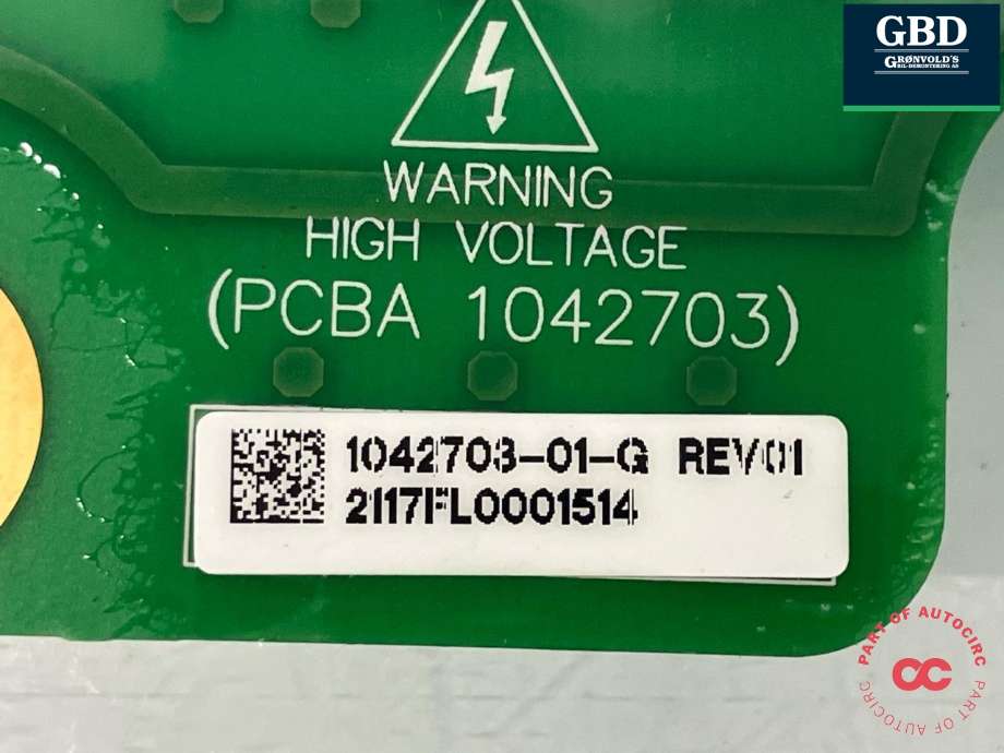 Styreenhet batteri elbil (BMS - Battery Management System) til Tesla Model X 2016-->>  (1042703-01-G|)