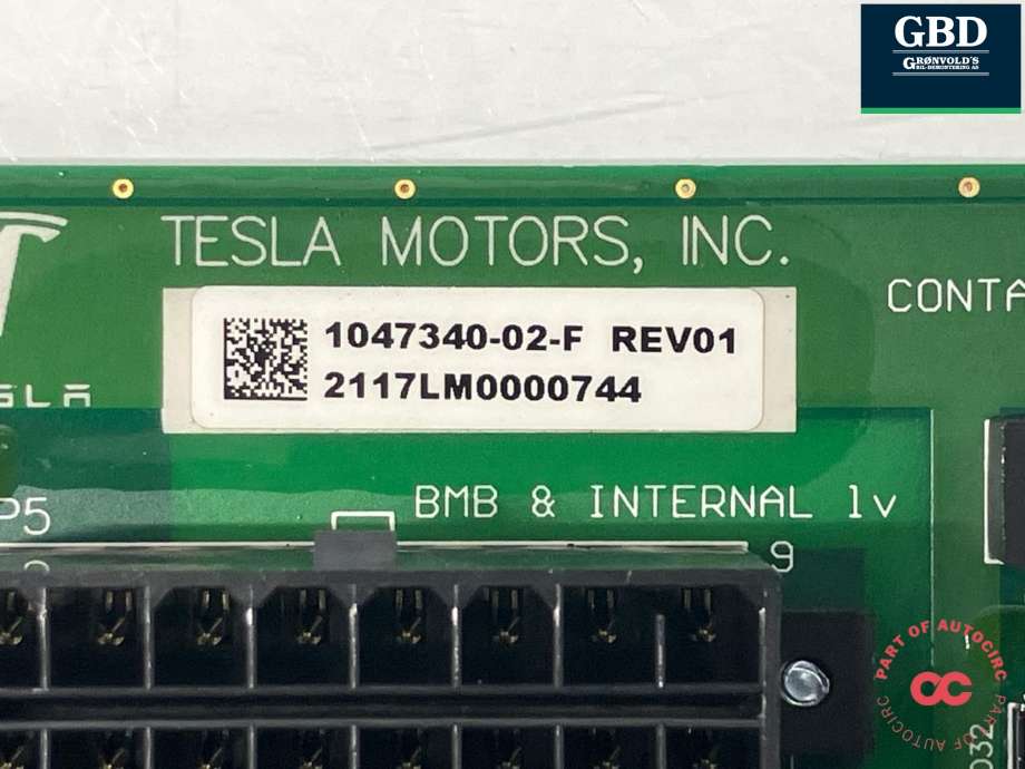 Styreenhet batteri elbil (BMS - Battery Management System) til Tesla Model S 2016-2021 (Fase 2)  (1047340-02-F|)