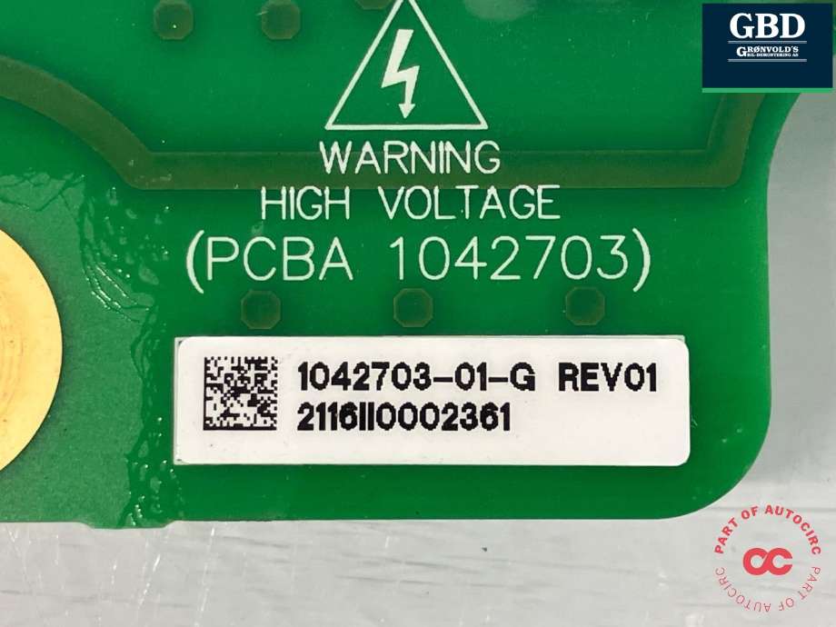 Styreenhet batteri elbil (BMS - Battery Management System) til Tesla Model S 2016-2021 (Fase 2)  (1042703-01-G|)