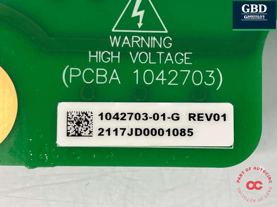 Styreenhet batteri elbil (BMS - Battery Management System) til Tesla Model S 2016-2021 (Fase 2) (1042703-01-G|)