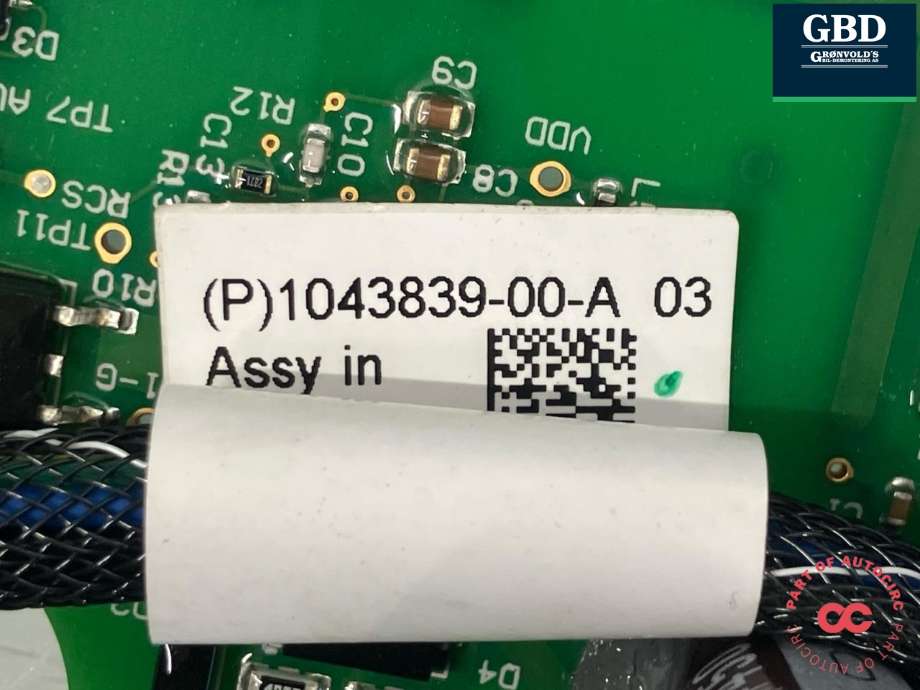 Styreenhet batteri elbil (BMS - Battery Management System) til Tesla Model S 2016-2021 (Fase 2) (1042703-01-G|)