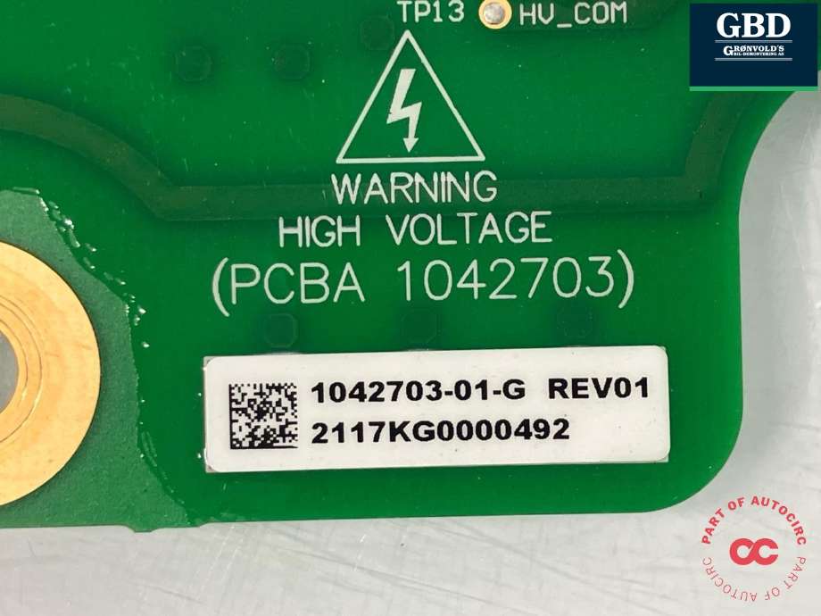 Styreenhet batteri elbil (BMS - Battery Management System) til Tesla Model S 2016-2021 (Fase 2) (1042703-01-G|)