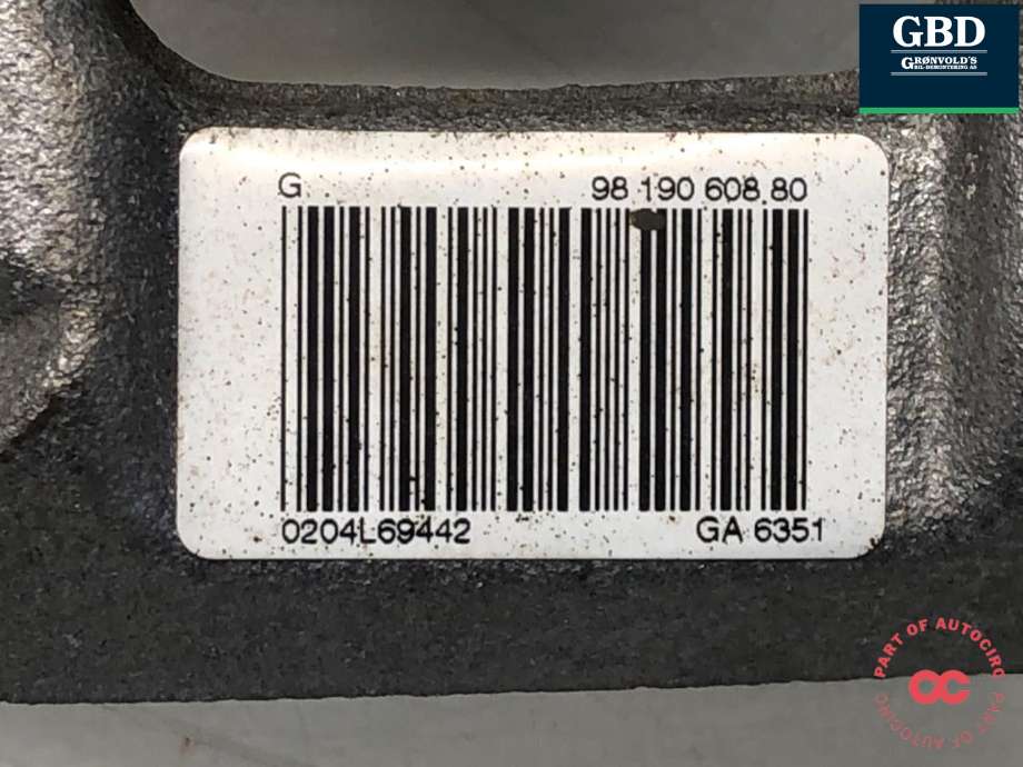 Bremsecaliper venstre bak, elektrisk til Opel Astra L 2022-->>  (16 089 996 80|9819060880|)