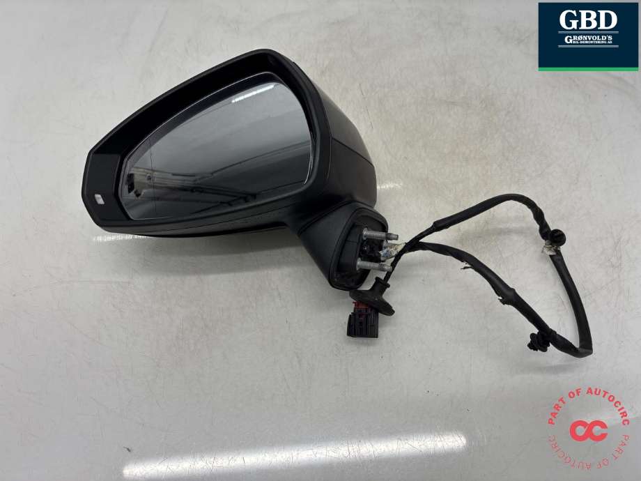 Speil venstre til Audi A3 2016-2020 (Type III, Fase 2) (8V1 857 409 T|8V1 857 409 T 9B9|)