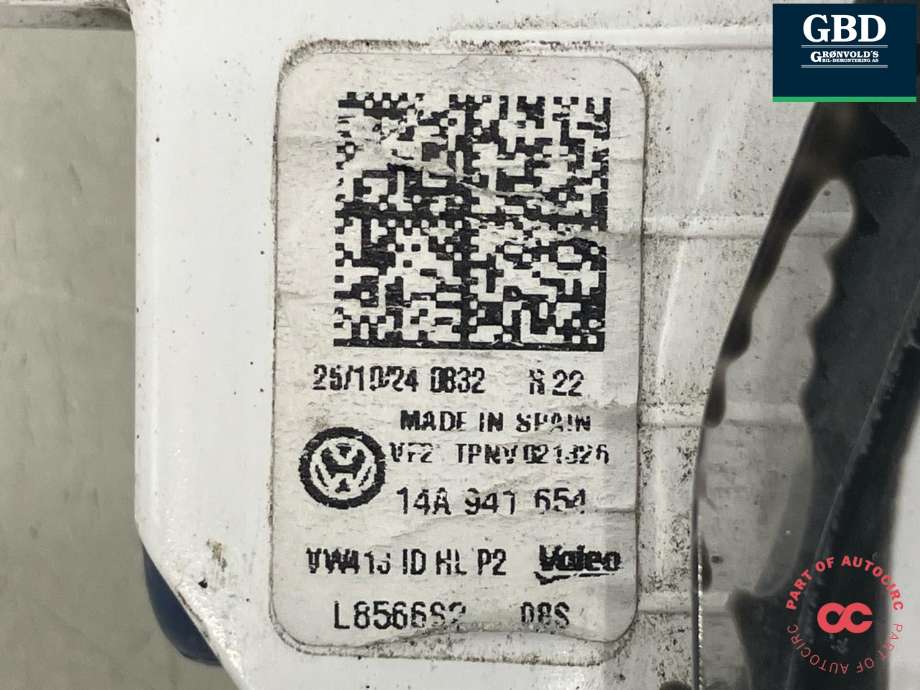 Frontlykt indre høyre til VW ID.7 2023-->> (VALEO|14A 941 654|L856662)