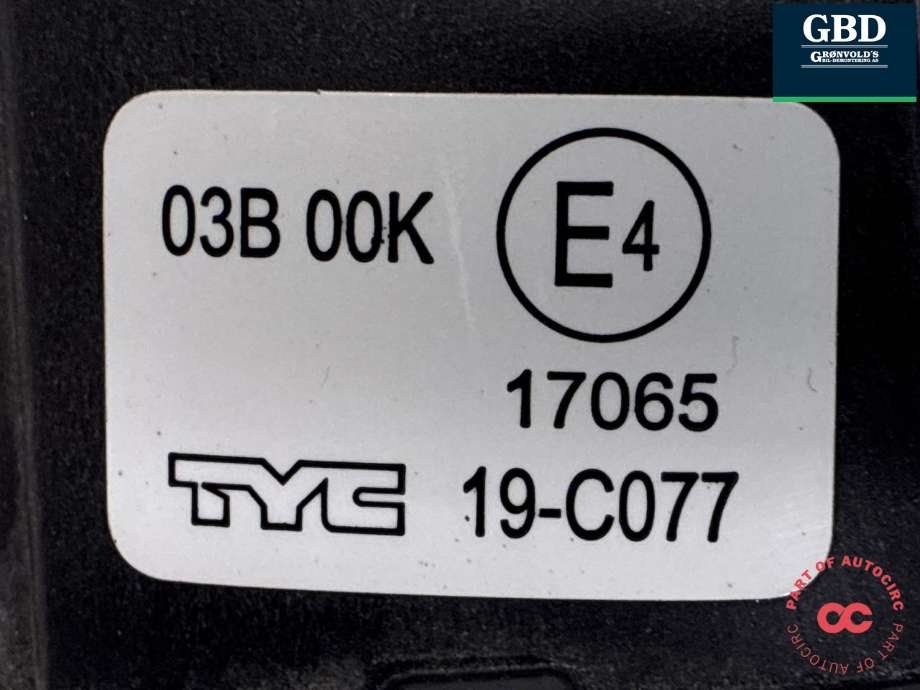 Tåkelykt venstre foran til Peugeot 308 2013-2021 (Type II)  (6208 Q3|03B 00K|)
