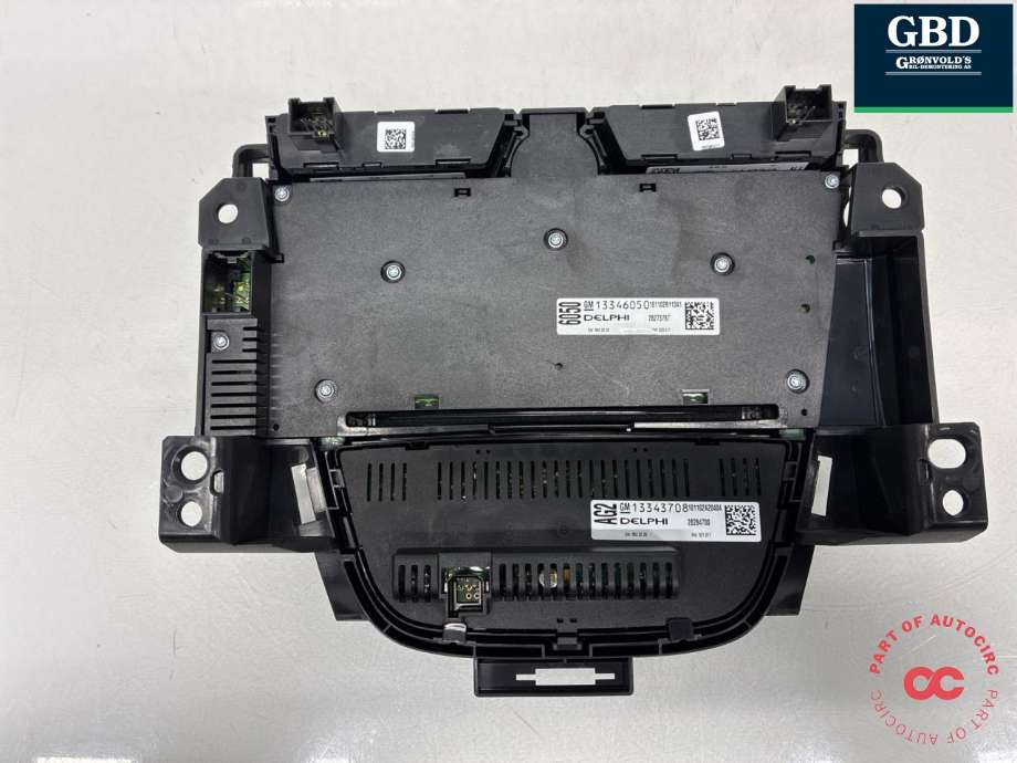 Varmeapparat betjening til Opel Astra J 2010-2015 (13435146|13343708|13346050)
