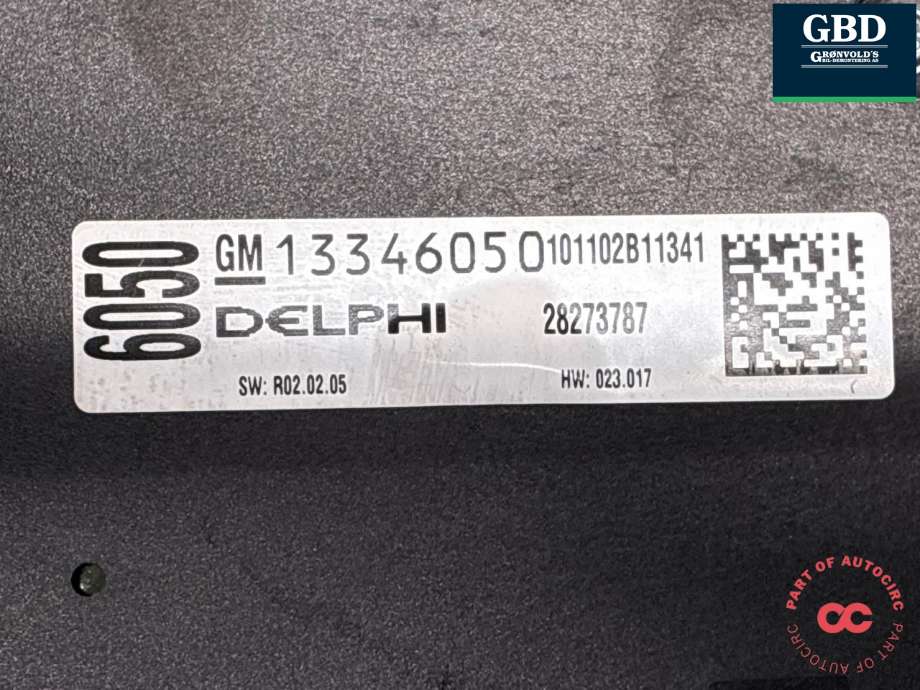 Varmeapparat betjening til Opel Astra J 2010-2015 (13435146|13343708|13346050)